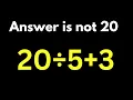 Only 1 in 5 Can Solve This Math Problem