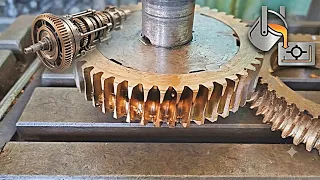 Making a Bronze Gear from Scratch | Bronze Casting & Machining