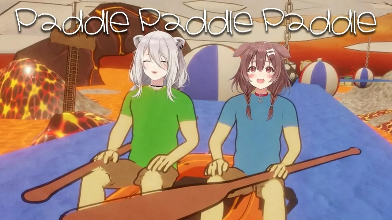 【パドルパドルパドる】ぼたころでボート漕ぐ―Paddle Paddle Paddle【戌神ころね・獅白ぼたん/ホロライブ】