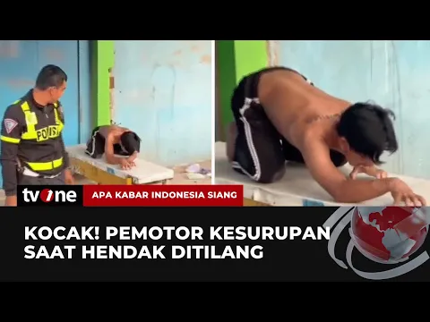 VIRAL! Hendak Ditilang, Pria Ini Berteriak Mengamuk Bak Kerasukan Makhluk Halus