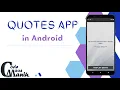 Quotes App in Android