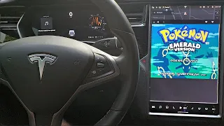 Playing Pokemon On A TESLA