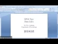 SPSS Data Entry