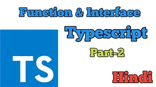 Typescript Tutorial in Hindi Typescript function interface Full course Part - 2