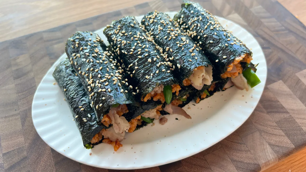 미니 삼겹살 김밥