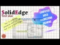 How to setup the dimension text size and text size in Solid Edge