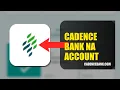 How To Recover Your Cadence Bank NA Account Without Email 2026 FAST METHOD