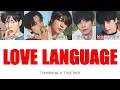 Love Language - TOMORROW X TOGETHER 歌詞 / カナルビ / 日本語訳