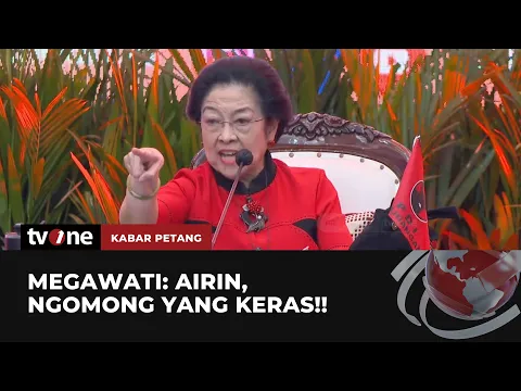 Momen Megawati 'Bentak' Airin saat Berikan Sambutan Acara DPP PDIP