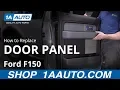 How to Replace Rear Door Panel 09-14 Ford F-150