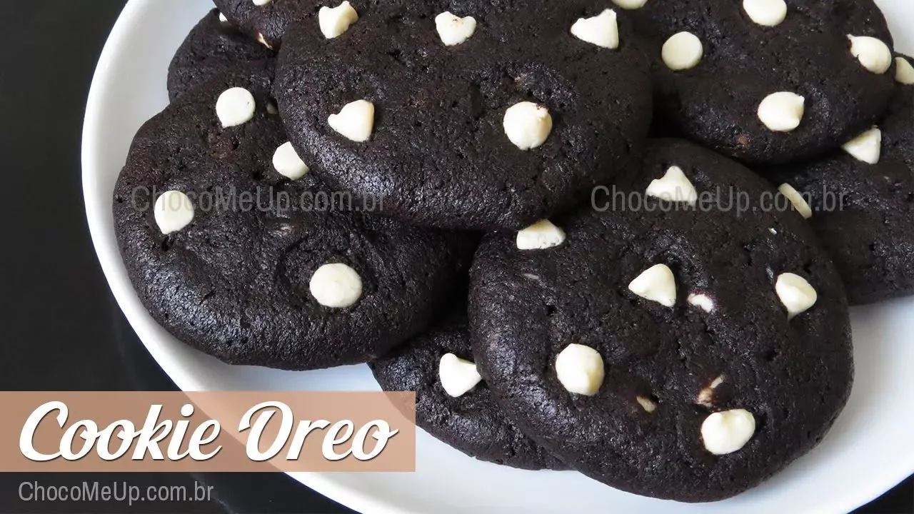 COOKIE PRETO E BRANCO TIPO OREO RECEITA