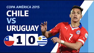 Partido completo de los cuartos de final de la CONMEBOL Copa América 2015: Chile 1 vs. 0 Uruguay