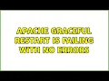 Apache graceful restart is failing with no errors