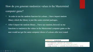 Programming project Mastermind games by LSG