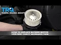 How to Replace Blower Motor 1999-2007 Chevy Silverado 2500