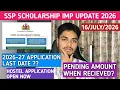 SSP Scholarship Hostel Application Open Now Amount Credited 2025 SSP Amount Now Credit
