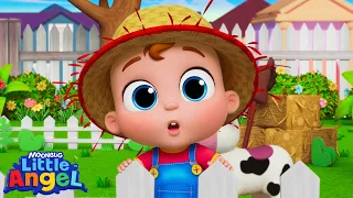 Old MacDonald Had a Funny Farm! 🐮 | Funny Animal Songs | Little Angel