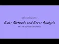 Euler Methods and Error Analysis - Differential Equations 9 1b