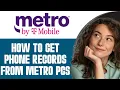 How To Get Phone Records From Metro PCS 2025