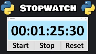 Code a stopwatch using Python
