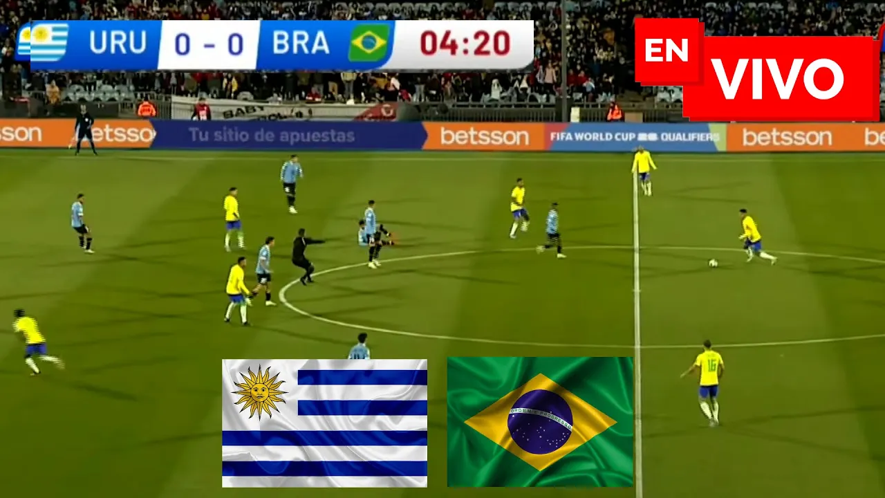 ???? Uruguay vs Brasil EN VIVO / Eliminatorias