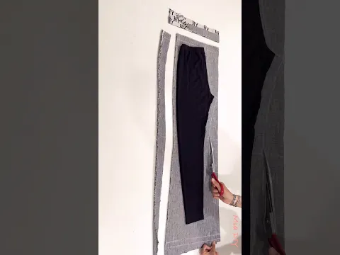 Easy cutting pants #fashion #sewing #diy