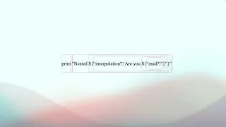 String Interpolation Part 1