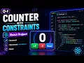 React Counter App with Constraints useState Hook Project React JS Beginner Project Q-1