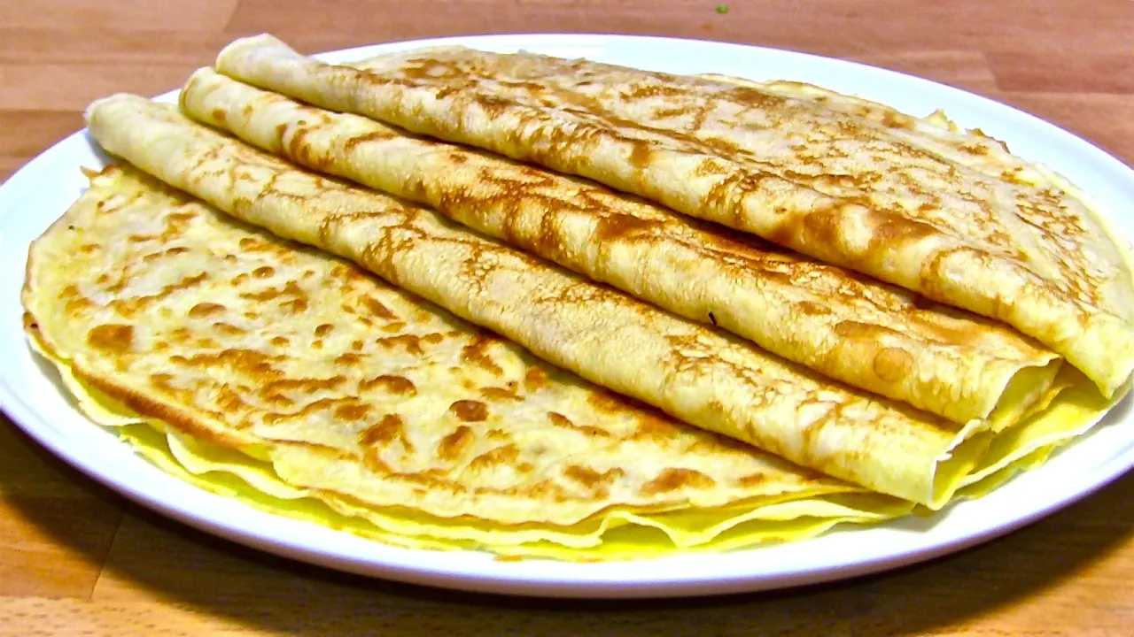 Recipe about 12 pancakes with a diameter of 10 cm. ----- Ingredients: 2 eggs 50g (1.8 oz) sugar 50g . 