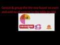 Concat group the row based on even odd no of records in the table by SQL Asked by HCL