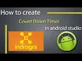 CountDownTimer Tutorial with Code in Android Studio