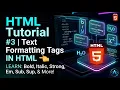 HTML Tutorial for Beginners Text Formatting Tags in HTML