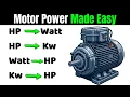 HP to Watt HP to Kilowatt Watt to HP Conversion Explained Simply