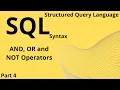 SQL AND OR and NOT Operators arvindprogramming