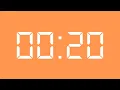 20 Seconds Timer No Copyright - Pastel Orange Screen Beep