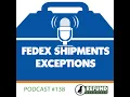 FedEx Shipments Exceptions 2023