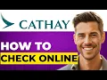 How to Check In Online with Cathay Pacific 2026