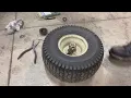 Cub cadet wheel bearing conversion
