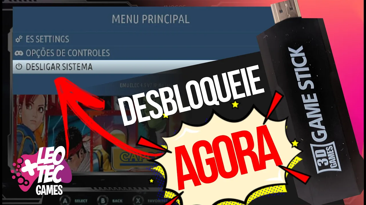 ????️Como LIBERAR❔ O MENU Secreto do GAME STICK GD 10 4K | MODO QUIOSKI - MODO AVANÇADO