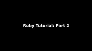 Arrays in Ruby