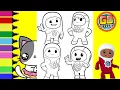 Lagu Go Jetters Coloring Book Compilation Kyan Xuli Foz Lars Ubercorn Coloring| Sprinkled Donuts JR