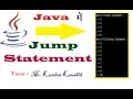 Jump Statement in Java