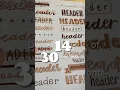 Simple lettering style day 14 of 30 fonts