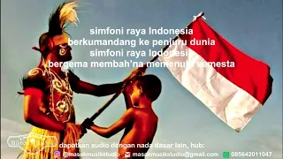 SIMFONI RAYA INDONESIA KARAOKE   Guruh Soekarno Putra   arr  masak musik studio