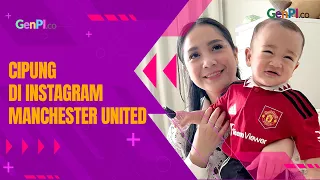 Cipung Rayyanza Pakai Jersey Manchester United, Mejeng di Instagram MU