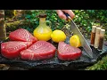 Lagu Campfire Tuna Steak | Bushcraft Outdoor Cooking