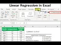 How to do simple linear regression in Excel