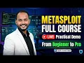 Metasploit Full Course LIVE Complete Ethical Hacking Practical Demo From Setup to Reporting