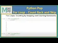 Python Pop For Loop - Count Backwards and Skips