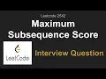 Leetcode 2542 Maximum Subsequence Score